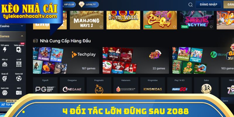 4 đối tác lớn đứng sau Zo88