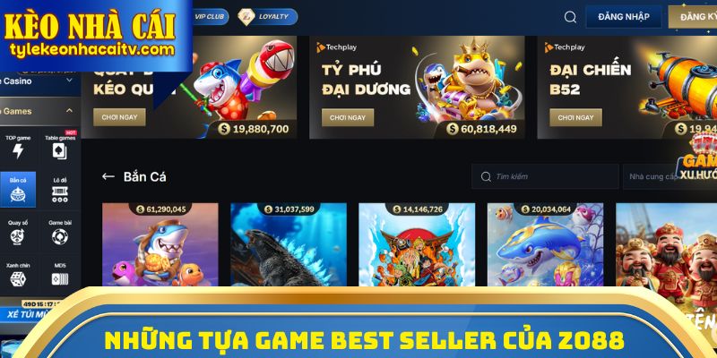 Những tựa game best seller của Zo88