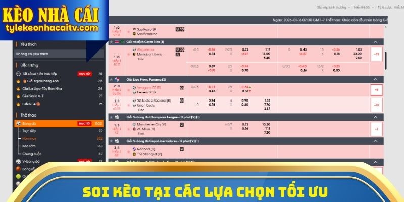 Soi kèo hôm nay chính xác tại các lựa chọn tối ưu